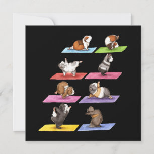 Funny Guinea Pig Yoga Card