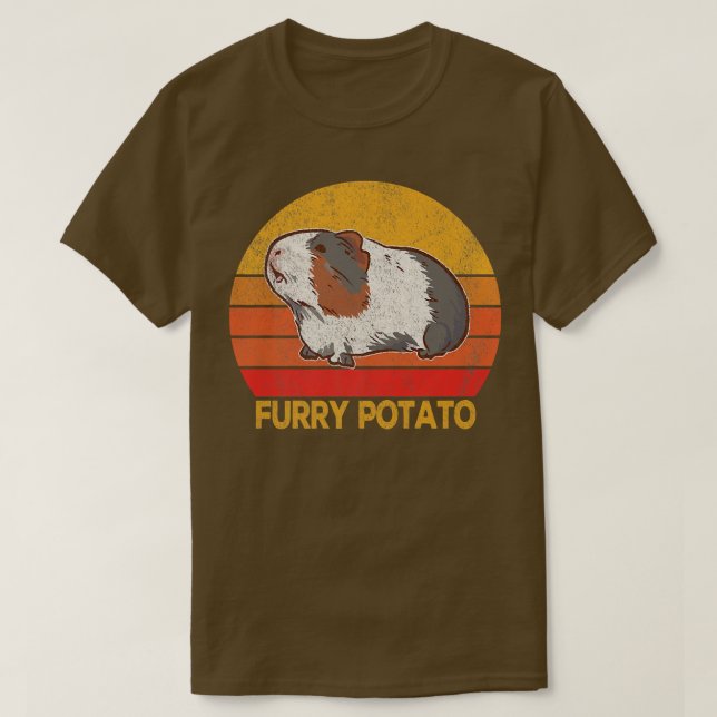 Funny Guinea Pigs Lover Wheek Furry Potato Guinea  T-Shirt (Design Front)