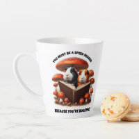 Funny Guinea Pigs Reading Under Red Mushrooms