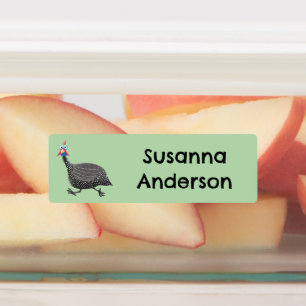 Funny Guineafowl bird cartoon personalized