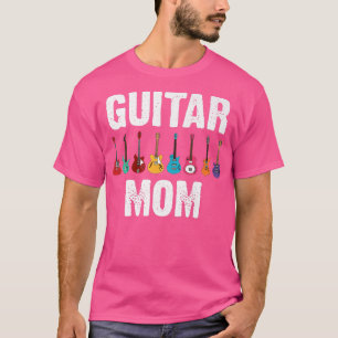 Funny Guitar Art Mom Mother Guitar Player Music In T-Shirt