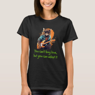Funny Guitar Cat Costume for Cattery and Cat Homes T-Shirt