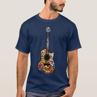 Funny Guitar Gift Retro Vintage Music Guitar 4 T-Shirt