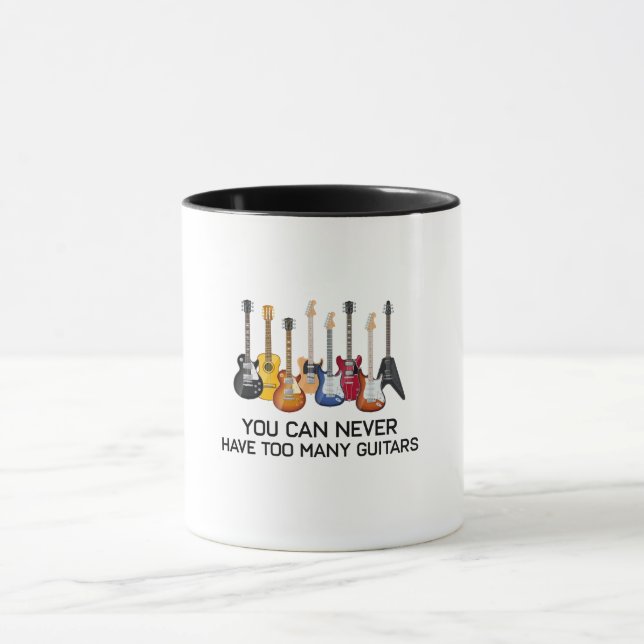 Funny Guitar Lovers Guitarist Bass Guitar Player Mug (Center)