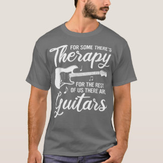 Funny Guitar Music Therapy Vintage Guitarist Bass T-Shirt