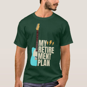 Funny Guitar My Retirement Plan Vintage Music T-Shirt