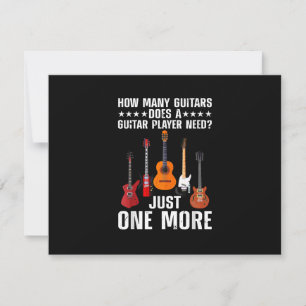Funny Guitar Player Art For Men Women Guitarist Gu RSVP Card