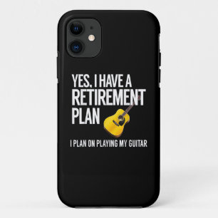 Funny Guitar Player Retirement Gift iPhone 11 Case