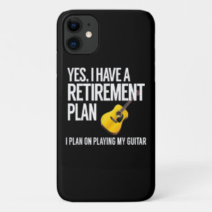 Funny Guitar Player Retirement Gift iPhone 11 Case