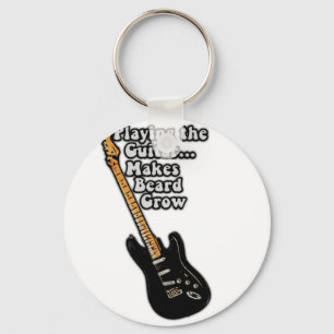 Funny guitar quote for guitar players keychain