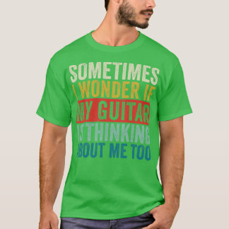 Funny Guitar Retro Guitarist Jazz Guitar Acoustic T-Shirt