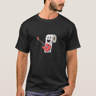 Funny Guitarist Toilet Paper Costume T-Shirt