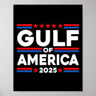 Funny Gulf Of United States Of America Flag Poster