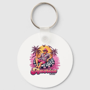 Funny Gulf Of Usa America 2025 Beach Pink Trump 20 Keychain
