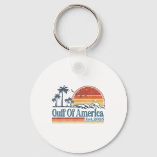 Funny Gulf Of Usa America Est 2025 American Flag G Keychain
