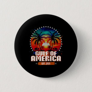 Funny Gulf Of Usa America Gulf Of Mexico Never For 2 Inch Round Button