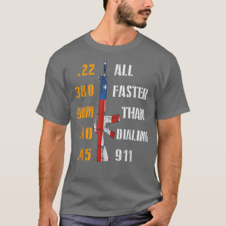 Funny Gun Rifle USA Offensive Humor Patriotic  T-Shirt