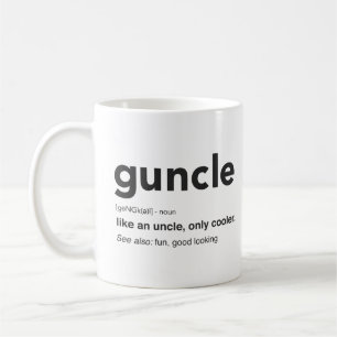 Funny Guncle Definition Print  Coffee Mug