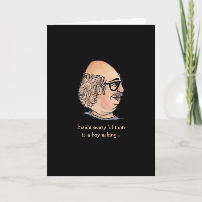 Funny Guy asking what happened Card (Front)