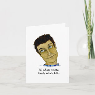 Funny Guy Empty, Full and Scratching Card