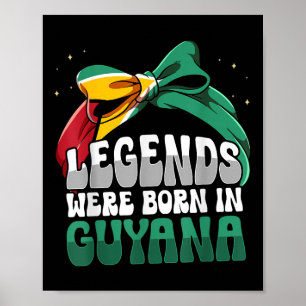 Funny Guyanese Flag Guyana  Poster