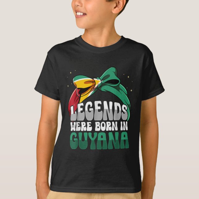 Funny Guyanese Flag Guyana  T-Shirt (Front)