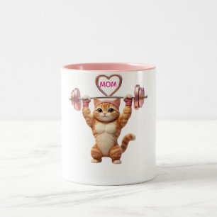 Funny Gym Cat Mom Mug – Mother’s Day Fitness Gift