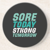Funny Gym Fitness Sore Today Strong Tomorrow