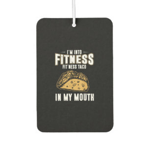 Funny Gym Fitness Taco T-Shirt Air Freshener