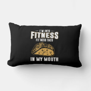 Funny Gym Fitness Taco T-Shirt Lumbar Pillow