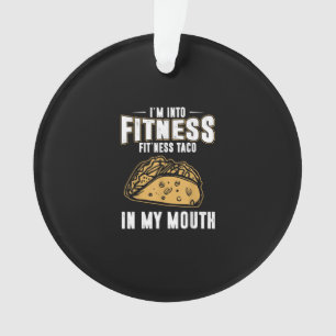 Funny Gym Fitness Taco T-Shirt Ornament