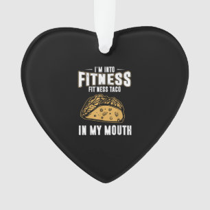 Funny Gym Fitness Taco T-Shirt Ornament
