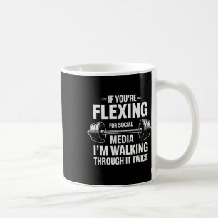 Funny Gym Flexing Workout Bodybuilding 1  Coffee Mug