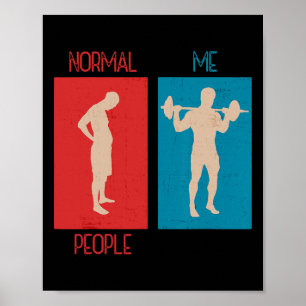 Funny Gym Gag Saying Workout Fitness Exercise Gym  Poster