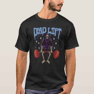 Funny Gym - Grim Reaper Deadlift Workout - Occult  T-Shirt