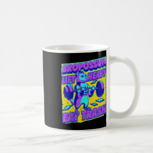 Funny Gym Lift Heavy Eat Trash Weightlifting Oposs Coffee Mug