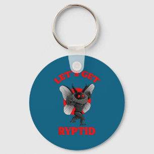Funny Gym Mothman Shirt Cryptid Let's Get Ryptid G Keychain