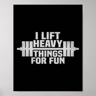 Funny Gym Pun Weightlifting Muscle Crew Workout We Poster