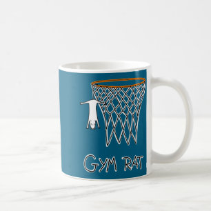Funny Gym Rat Basketball Hoop Coffee Mug