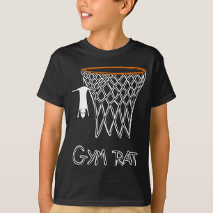 Funny Gym Rat Basketball Hoop  T-Shirt