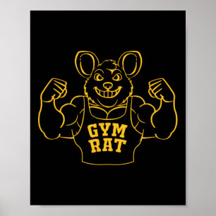 Funny Gym Rat Bodybuilding For Gym Lovers  Poster