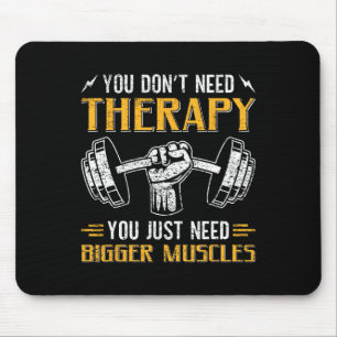 Funny Gym Saying Humour Workout Quote Bodybuilding Mouse Pad