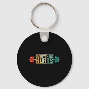 Funny Gym Workout Athlete Personal Trainer Everyth Keychain