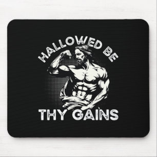 Funny Gym Workout Bodybuilding Fitness Gym And Jes Mouse Pad