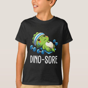 Funny Gym Workout Dinosaur Weight Lifting Gym Dino T-Shirt