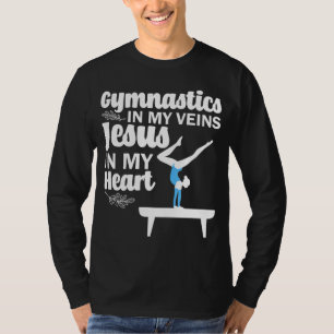 Funny Gymnastics Design For Men Women Gymnast Jesu T-Shirt