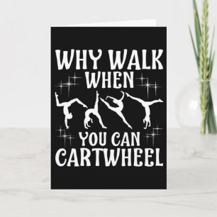 Funny Gymnastics Gymnast Gift For Girls Women Cool Card