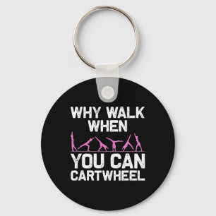 Funny Gymnastics Gymnast Gift For Girls Women Cool Keychain