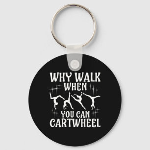 Funny Gymnastics Gymnast Gift For Girls Women Cool Keychain
