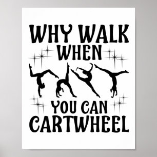 Funny Gymnastics Gymnast Gift For Girls Women Cool Poster